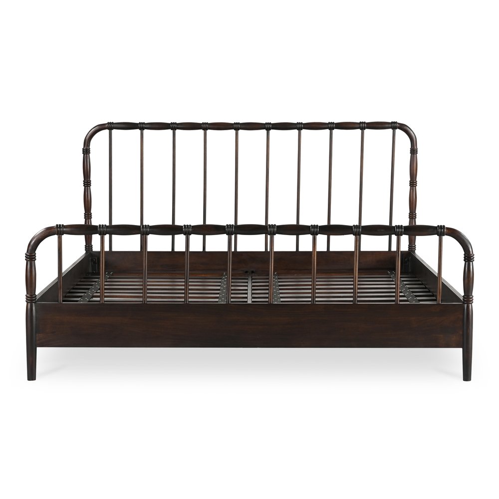Moes Home - Vivian Queen Bed Dark Brown - VE-1129-20-0 view 2