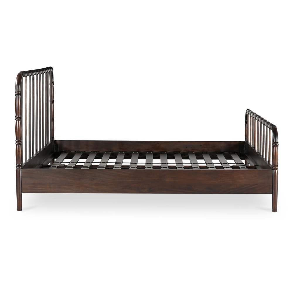 Moes Home - Vivian Queen Bed Dark Brown - VE-1129-20-0 view 5