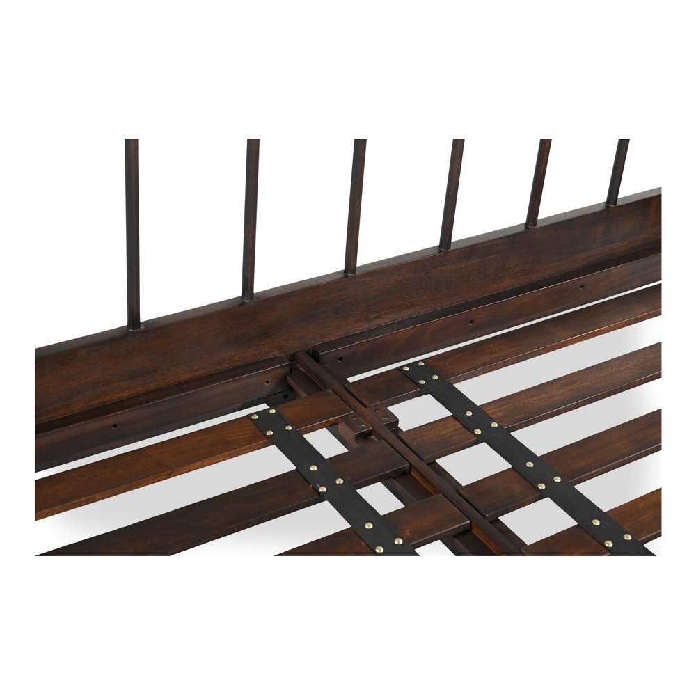 Moes Home - Vivian Queen Bed Dark Brown - VE-1129-20-0 view 10