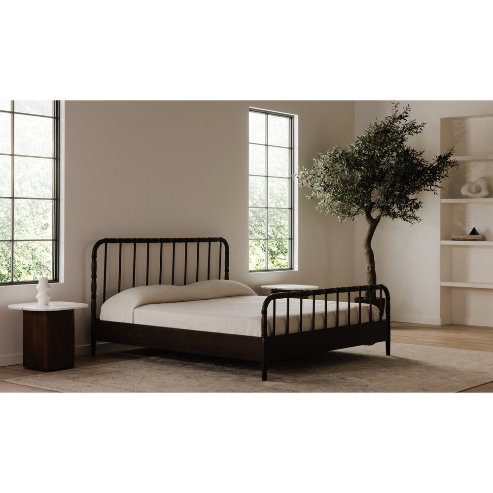 Moes Home - Vivian Queen Bed Dark Brown - VE-1129-20-0 view 15