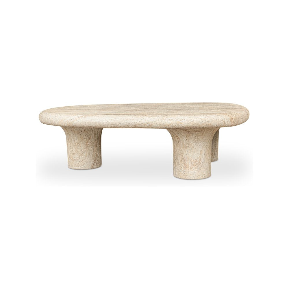 Moes Home - Warby Outdoor Coffee Table Beige - VH-1021-34 view 3