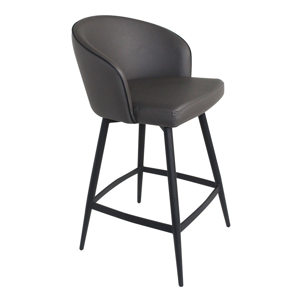 Moes Home - Webber Counter Stool in Charcoal Grey - UU-1004-07 veiw 2