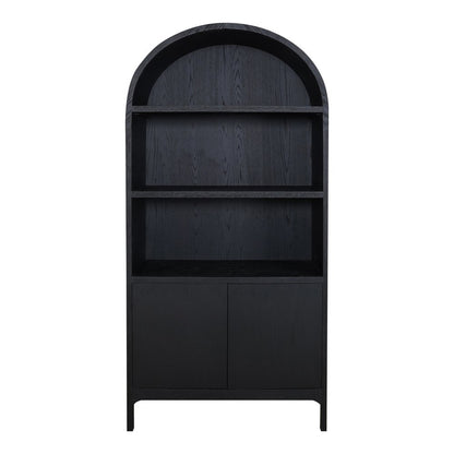 Moes Home - Wilde Display Cabinet Black Oak - VL-1067-02 view 1