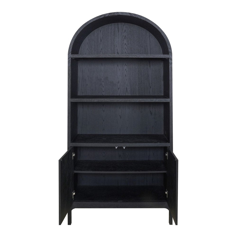 Moes Home - Wilde Display Cabinet Black Oak - VL-1067-02 view 3
