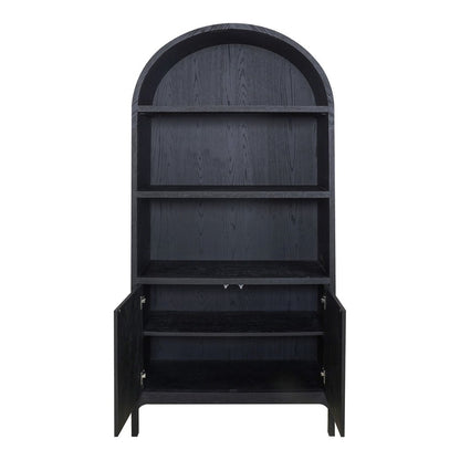Moes Home - Wilde Display Cabinet Black Oak - VL-1067-02 view 3
