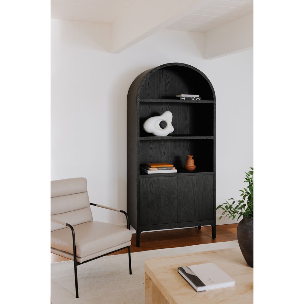 Moes Home - Wilde Display Cabinet Black Oak - VL-1067-02 view 8