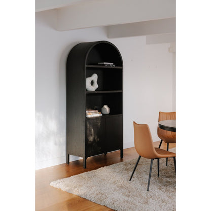 Moes Home - Wilde Display Cabinet Black Oak - VL-1067-02 view 10