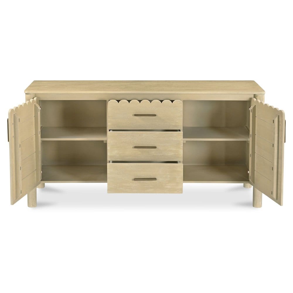 Moes Home - Wiley 3 Drawer Sideboard Natural - GZ-1164-24 view 2