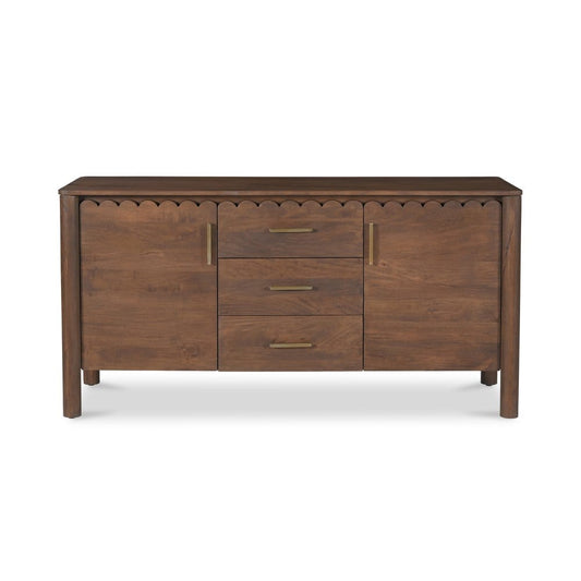 Moes Home - Wiley 3 Drawer Sideboard Vintage Brown - GZ-1164-03 view 1