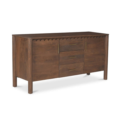 Moes Home - Wiley 3 Drawer Sideboard Vintage Brown - GZ-1164-03 view 4