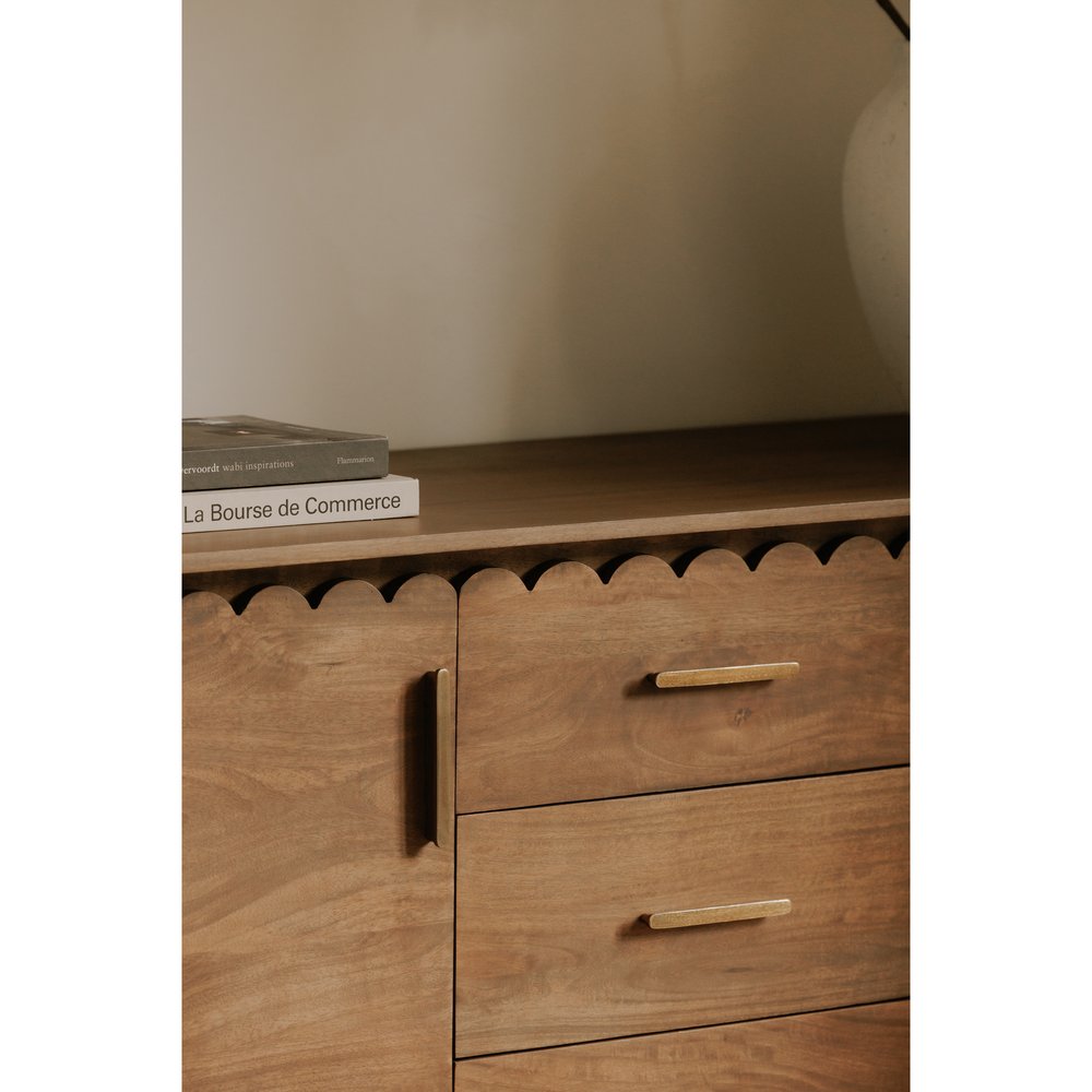 Moes Home - Wiley 3 Drawer Sideboard Vintage Brown - GZ-1164-03 view 13