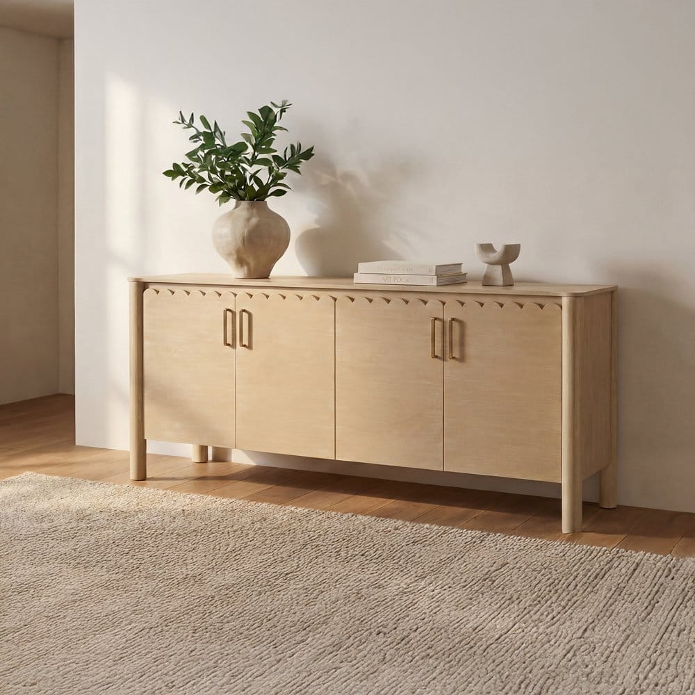 Moes Home - Wiley 4 Door Sideboard Natural - GZ-1165-24 view 12