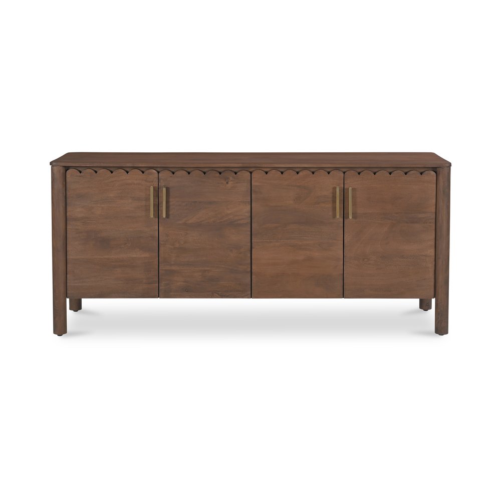 Moes Home - Wiley 4 Door Sideboard Vintage Brown - GZ-1165-03 view 1