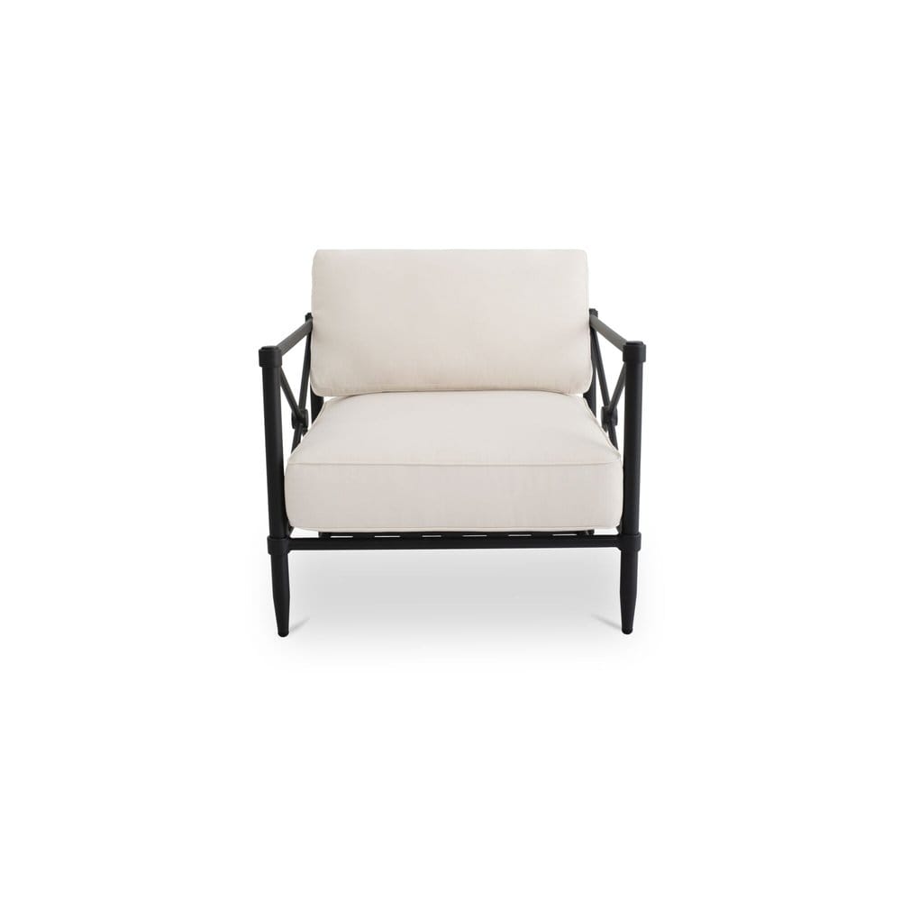Moes Home - Willow Outdoor Accent Chair Cream - VV-1020-05 view 2