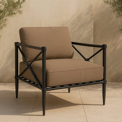 Moes Home - Willow Outdoor Accent Chair Light Brown - VV-1020-21 view 8