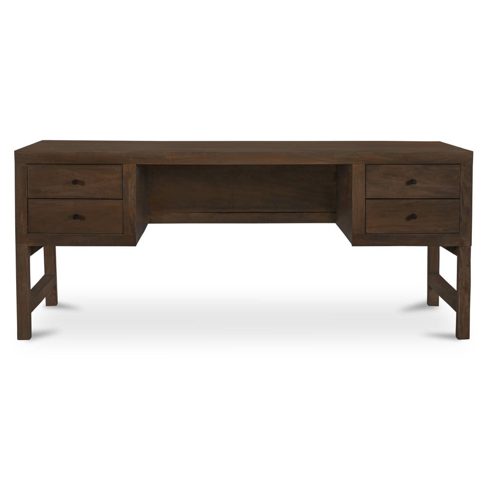 Moes Home - Windsor Desk Dark Brown - BV-1039-20 view 1