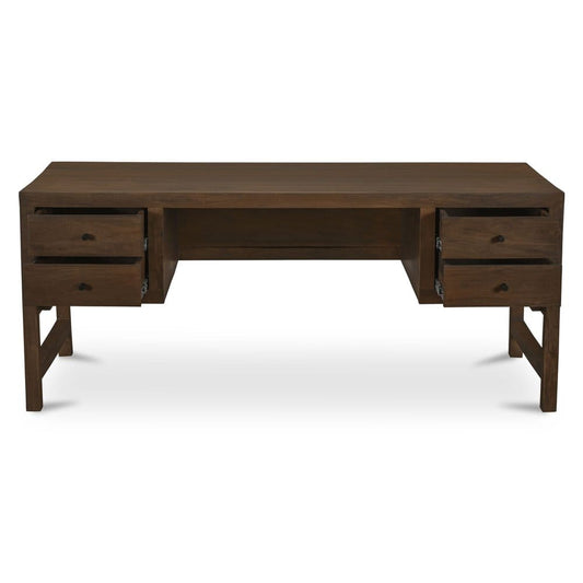 Moes Home - Windsor Desk Dark Brown - BV-1039-20 view 2