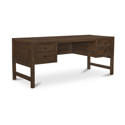 Moes Home - Windsor Desk Dark Brown - BV-1039-20 view 3