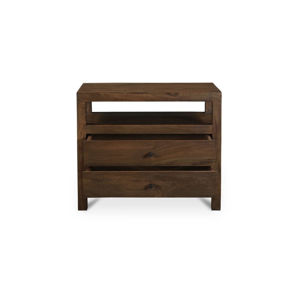 Moes Home - Windsor Nightstand Dark Brown - BV-1036-20 view 2