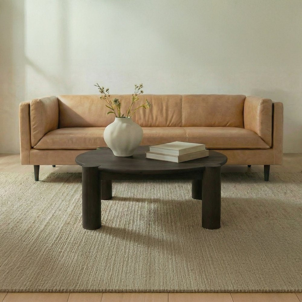 Moes Home - Woods Sofa Tan Leather - XQ-1025-40 view 8