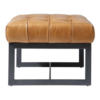 Moes Home - Wyatt Leather Bench in Tan - QN-1002-40 veiw 3