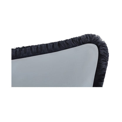 Moes Home - Yasmin Lumbar Cushion Light Blue Faux Mohair - OA-1121-45 view 4