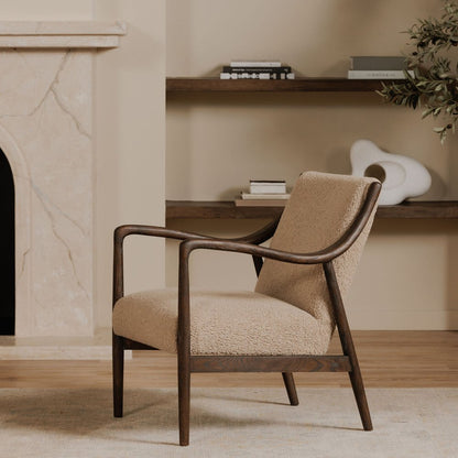 Moes Home - Yates Accent Chair Beige Faux Shearling - ME-1074-34 view 7