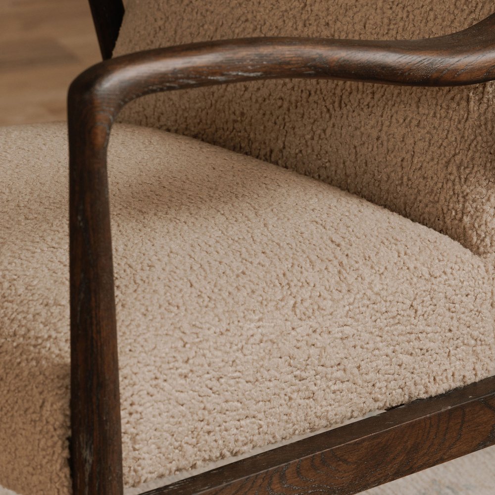 Moes Home - Yates Accent Chair Beige Faux Shearling - ME-1074-34 view 8