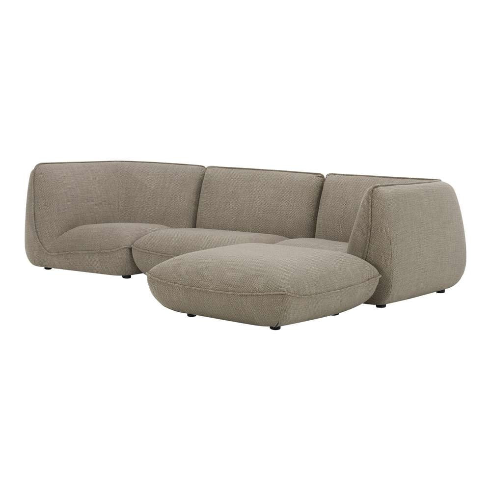 Moes Home - Zeppelin Lounge Modular Sectional Speckled Pumice - KQ-1019-15 veiw 3