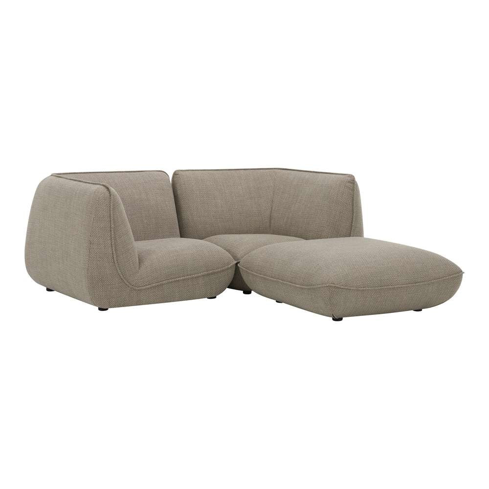 Moes Home - Zeppelin Nook Modular Sectional Speckled Pumice - KQ-1017-15 veiw 2