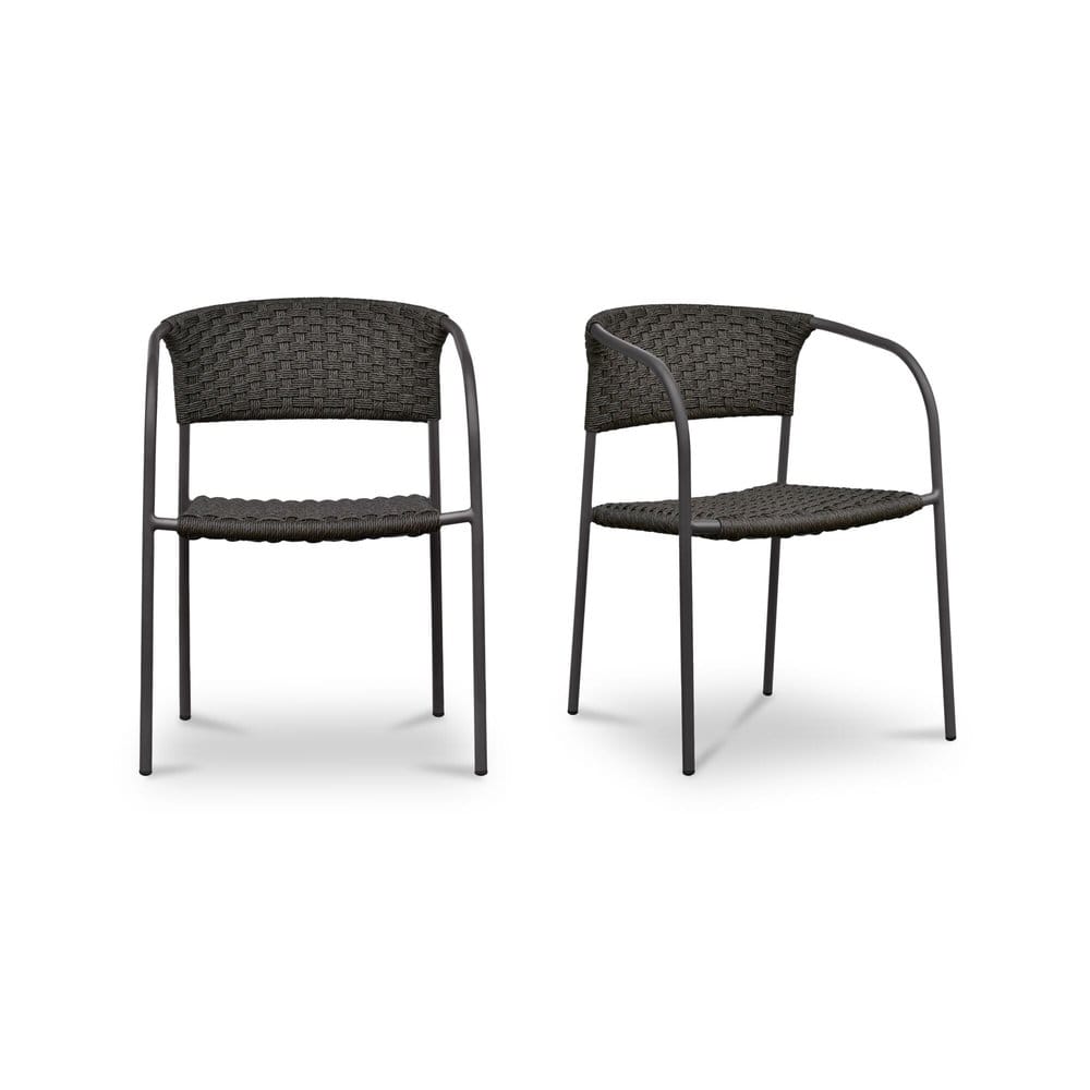 Moes Home - Zola Outdoor Dining Chair Dark Brown-Set of 2 - GE-1009-20 view 1