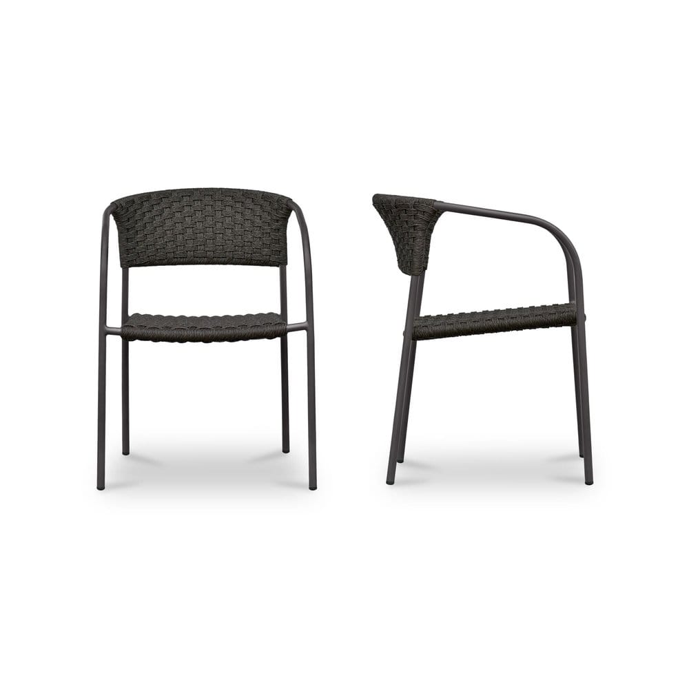 Moes Home - Zola Outdoor Dining Chair Dark Brown-Set of 2 - GE-1009-20 view 4