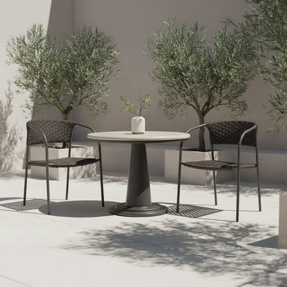 Moes Home - Zola Outdoor Dining Chair Dark Brown-Set of 2 - GE-1009-20 view 9