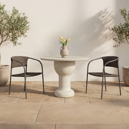 Moes Home - Zola Outdoor Dining Chair Dark Brown-Set of 2 - GE-1009-20 view 10