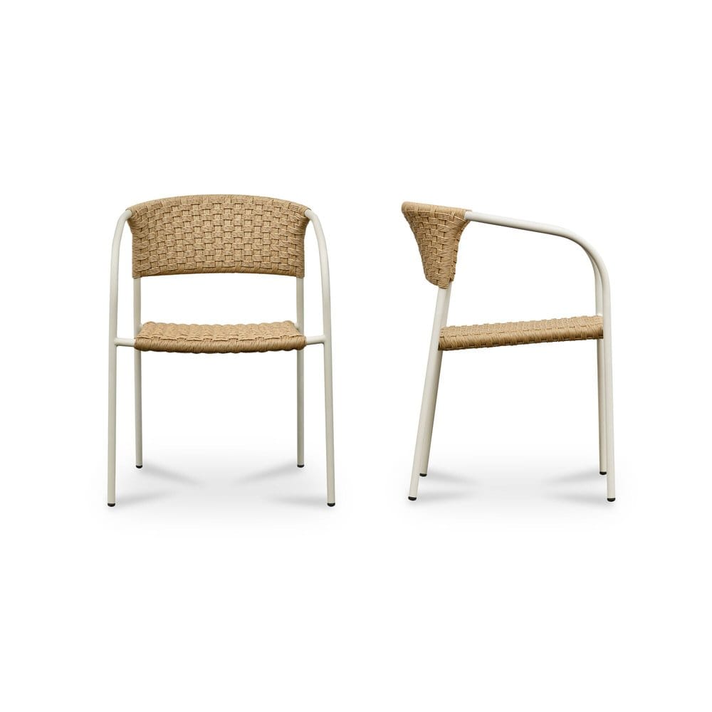 Moes Home - Zola Outdoor Dining Chair Natural-Set of 2 - GE-1009-24 view 4