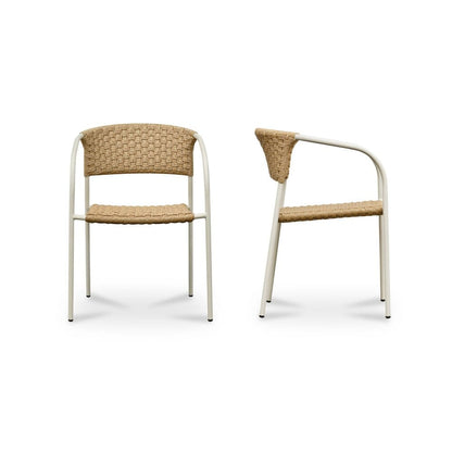 Moes Home - Zola Outdoor Dining Chair Natural-Set of 2 - GE-1009-24 view 4