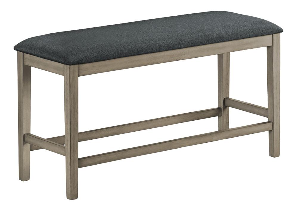 Monarch Specialties - 42in Rectangular Bench in Grey - I 1383 veiw 1