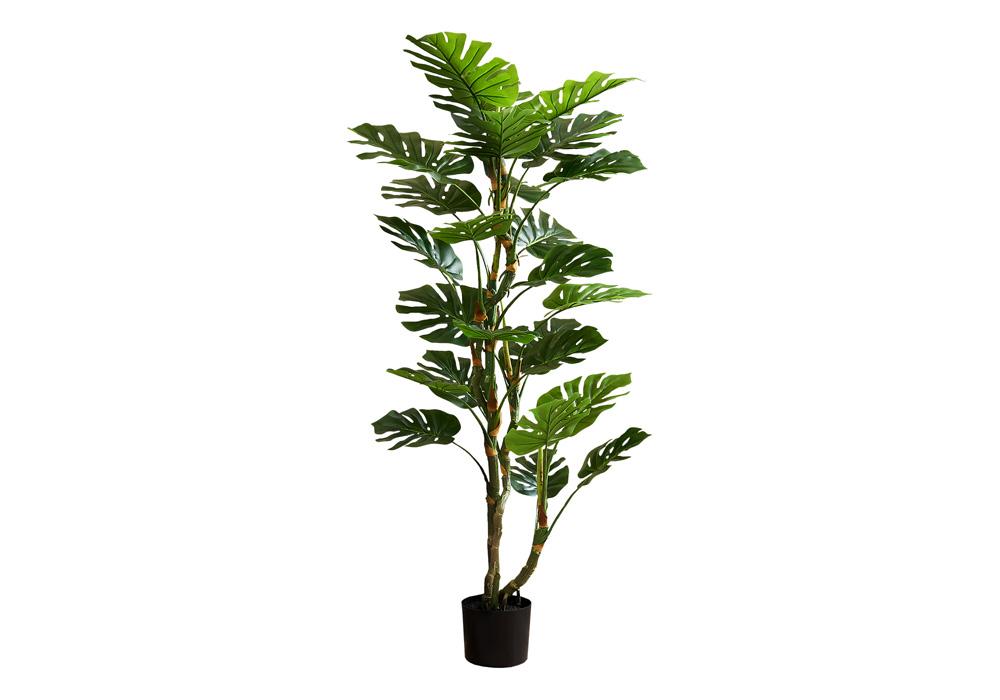 Monarch Specialties - 61in Tall Artificial Plant in Green,Black - I 9522 veiw 1