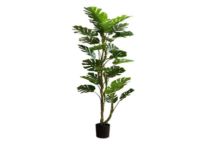 Monarch Specialties - 61in Tall Artificial Plant in Green,Black - I 9522 veiw 1
