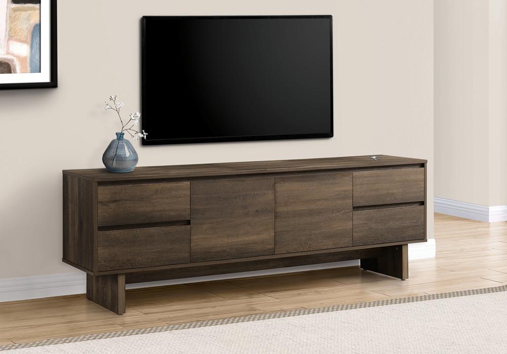 Monarch Specialties - 72 Inch Tv Stand in Brown - I 2718 veiw 9