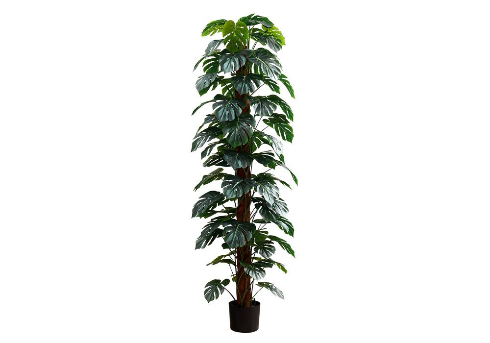 Monarch Specialties - 83in Tall Artificial Plant in Green,Black,Brown - I 9521 veiw 1