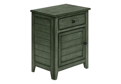 Monarch Specialties - Accent Table, Antique Green Veneer, Transitional - I 3948 veiw 1