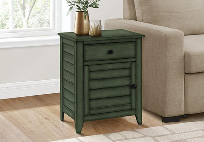 Monarch Specialties - Accent Table, Antique Green Veneer, Transitional - I 3948 veiw 3
