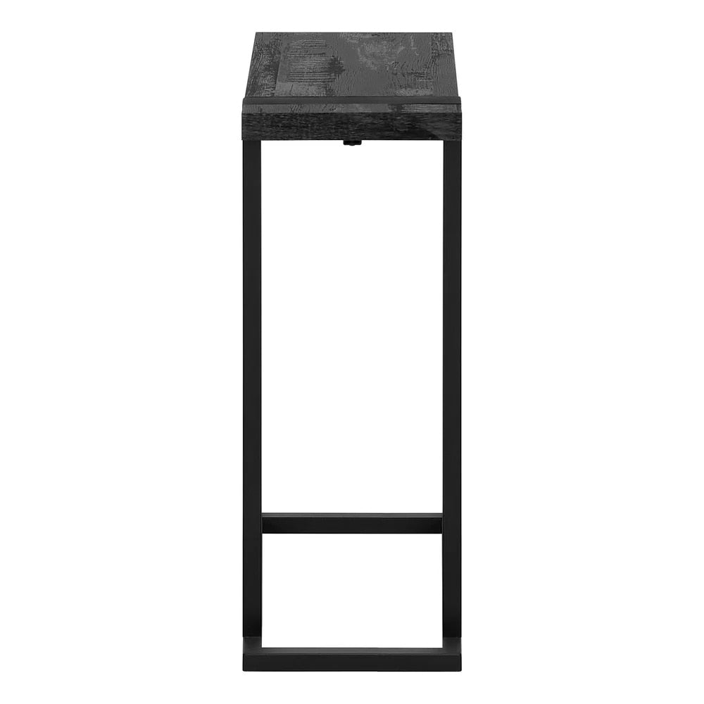 Monarch Specialties - Accent Table, C-Shaped, End, Side, Snack, Living Room, Bedroom, Metal, Laminate, Black, Contemporary, Modern - I-2863 veiw 2