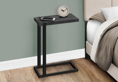 Monarch Specialties - Accent Table, C-Shaped, End, Side, Snack, Living Room, Bedroom, Metal, Laminate, Black, Contemporary, Modern - I-2863 veiw 4