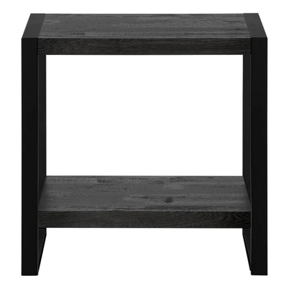 Monarch Specialties - Accent Table, Side, End, Nightstand, Lamp, Living Room, Bedroom, Metal, Laminate, Black, Contemporary, Modern - I-2862 veiw 3
