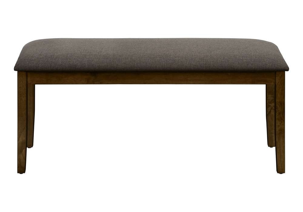 Monarch Specialties - Bench, 44in Rectangular, Upholstered, Wood, Dining Room, Kitchen, Entryway, Brown Solid Wood, Brown Fabric, Transitional - I 1397 veiw 4