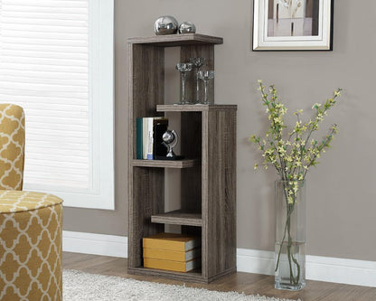 Monarch Specialties - Bookshelf, Bookcase, Etagere, 4 Tier, 48inH, Office, Bedroom, Laminate, Brown, Contemporary, Modern - I-2467 veiw 1