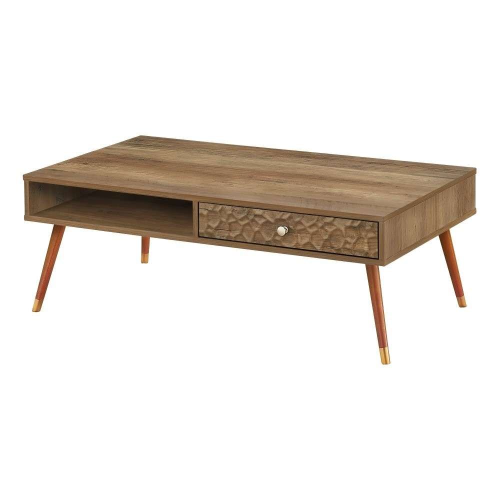 Monarch Specialties - Coffee Table, Accent, Cocktail, Rectangular, Storage, Living Room, 44inL, Wood, Laminate, Walnut, Mid Century - I-2836 veiw 1