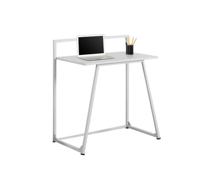 Monarch Specialties - Computer Desk, Home Office, Laptop, 30inL, Work, Metal, Laminate, White, Contemporary, Modern - I-7110 veiw 2
